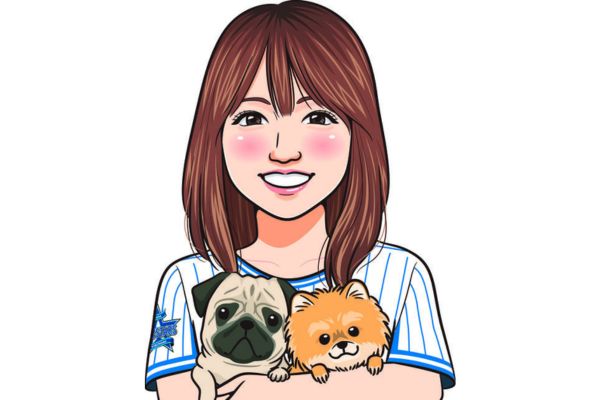 上茶谷大河の妻の似顔絵